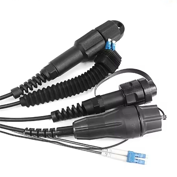 How to connect a closed-circuit fiber optic cable to a power meter