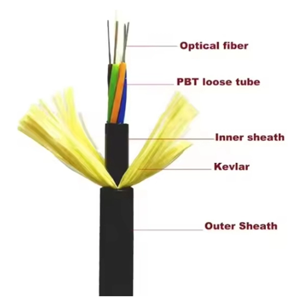 Network cable and fiber optic communication